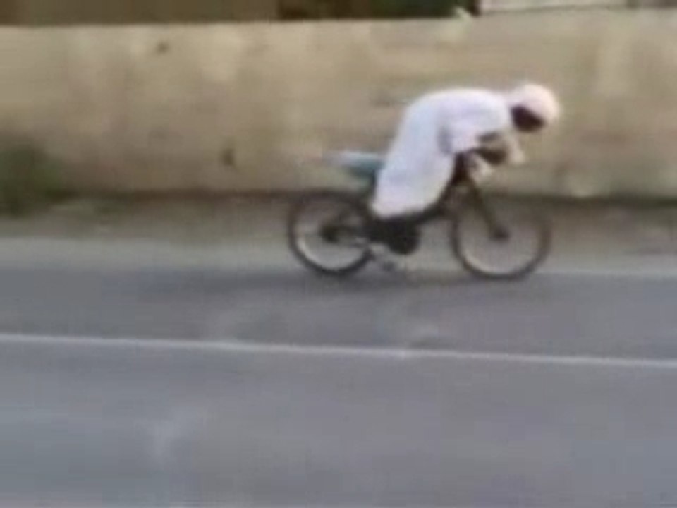 un burn en vélo