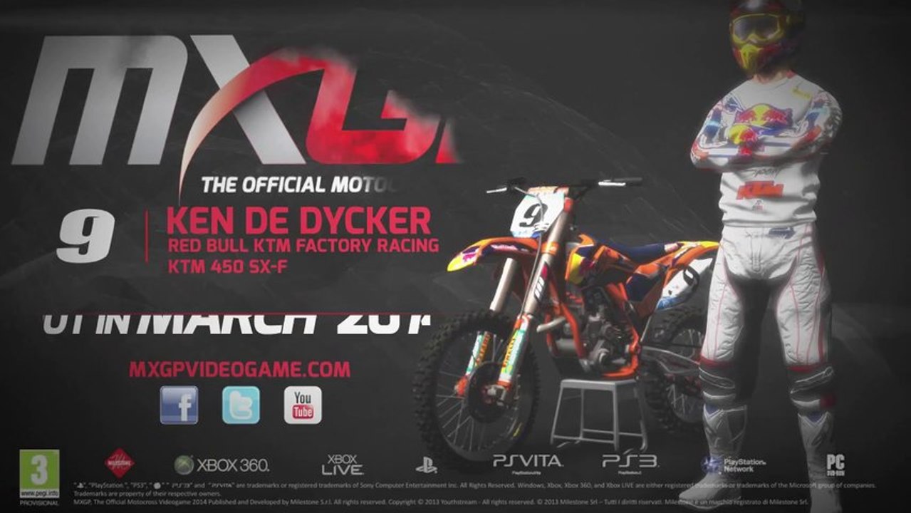 MXGP (PS3) - De Dycker - Modèle 3D