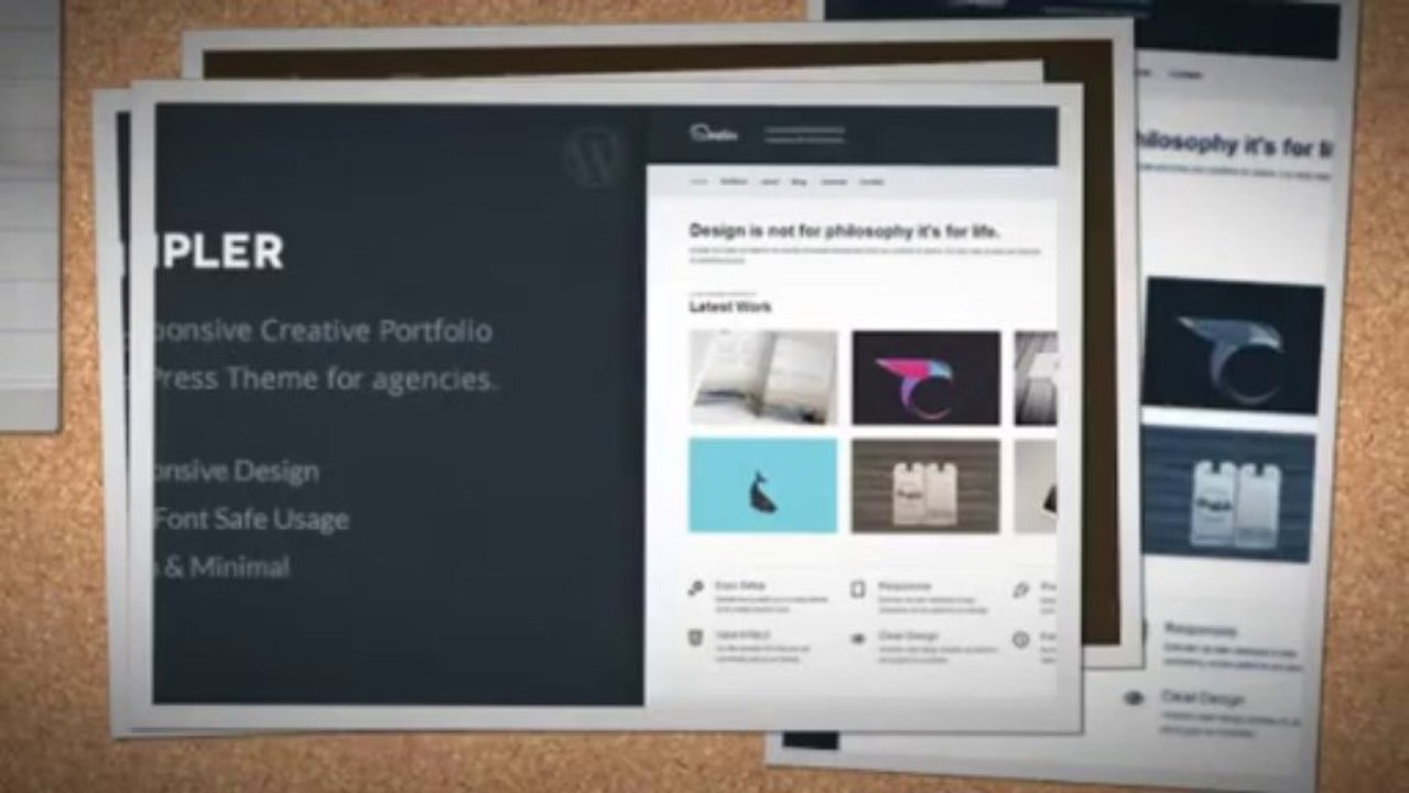 Simpler A Clean Portfolio WordPress Theme Download