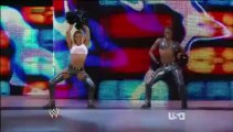 RAW - AJ Lee and Tamina Snuka vs The Funkadactyls