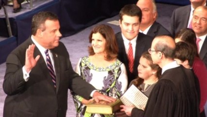 Embattled New Jersey Governor Christie sworn in for second term