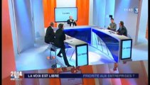 Débat  France3 Bourgogne avec Laurent Grandguillaume sur la priorité aux entreprises pour l'emploi.