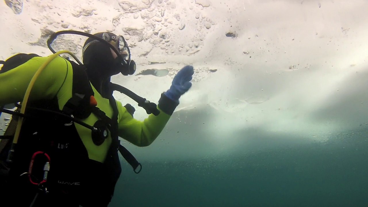 Clip plongée sous glace Tignes
