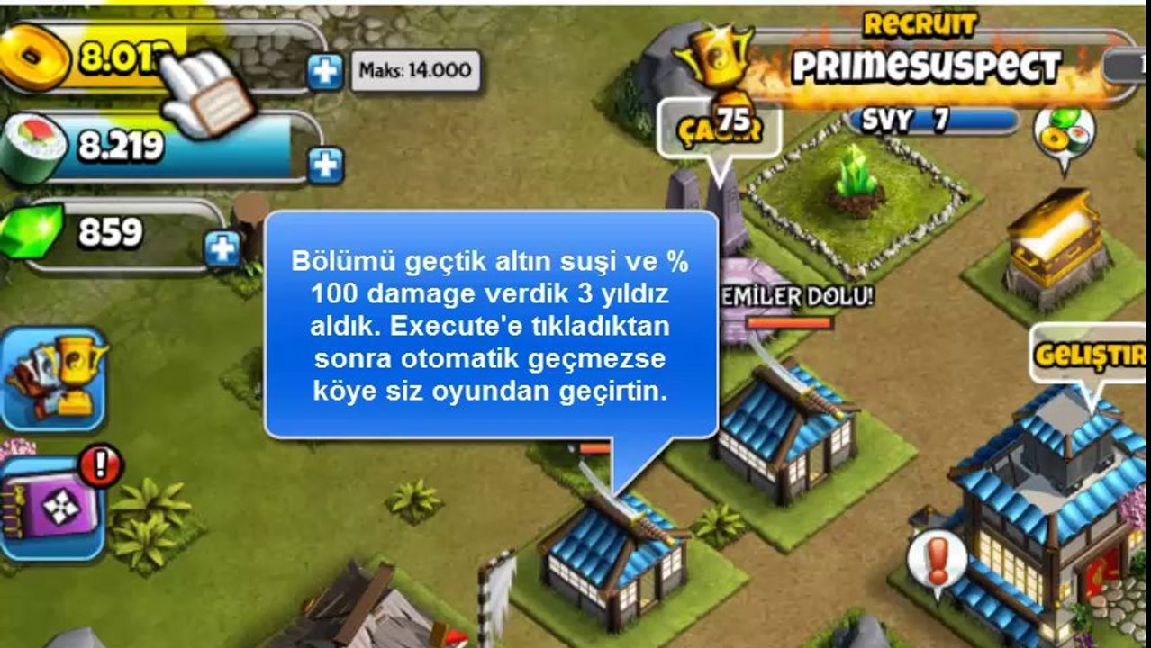 Ninja Kingdom Para, Suşi ve Yeşim Taşı Hilesi - www.hilekolik.com