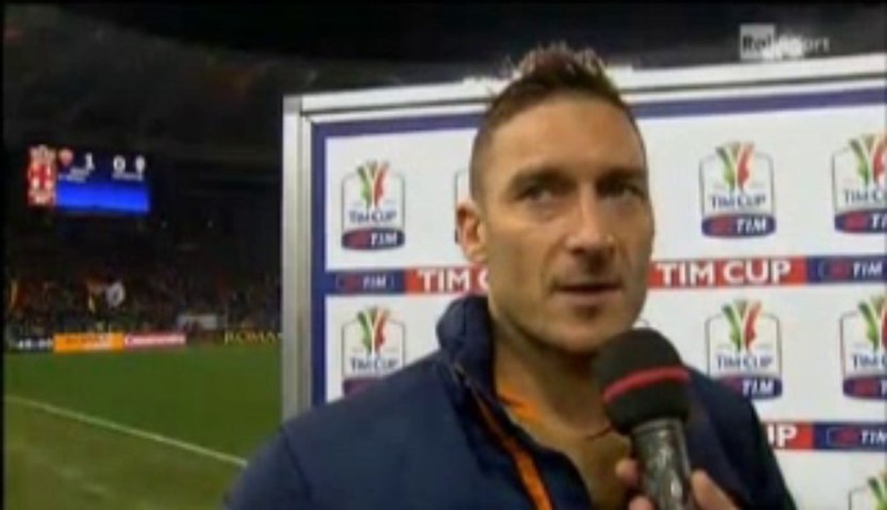 Tim Cup Roma Juventus - Intervista Francesco Totti