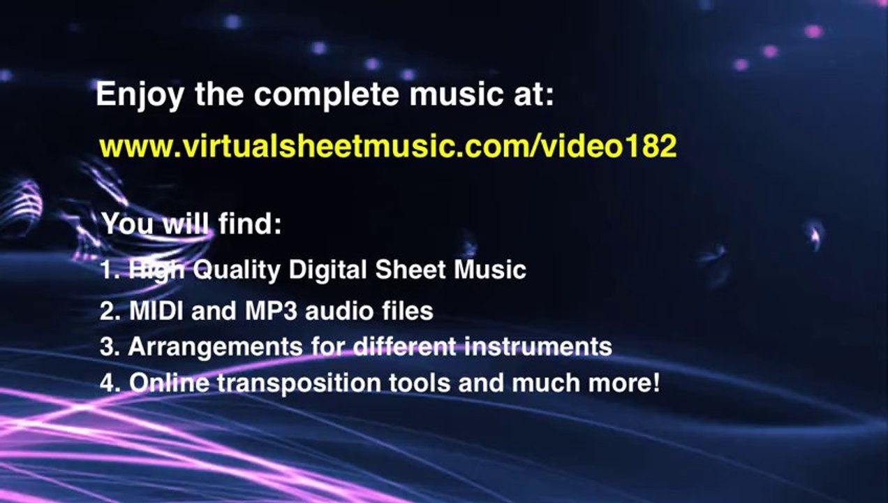 Edouard Lalo's Symphonie Espagnole Op.21 "Allegro ma non troppo" for Violin and Piano, sheet music - Video Score