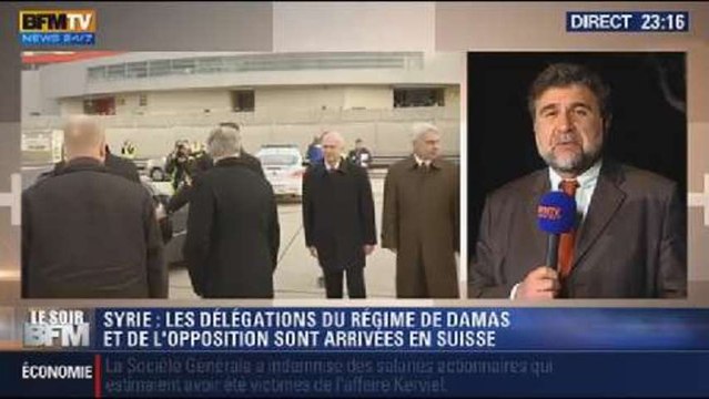 Le Soir BFM: Conflit en Syrie: La conférence de Genève II - 21/01 3/4