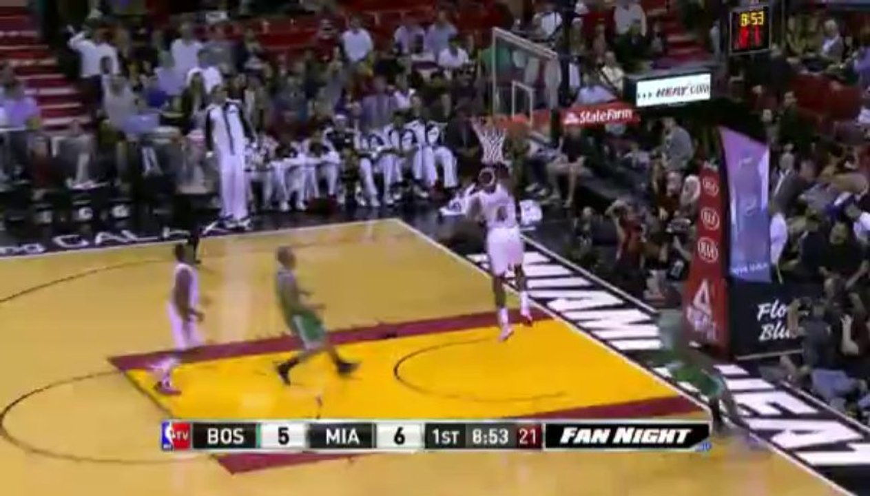 Celtics at Heat - January 21, 2014 - king's jam