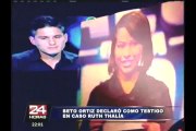 Periodista Beto Ortiz se enfrentó a ex novio que asesinó a Ruth Thalía