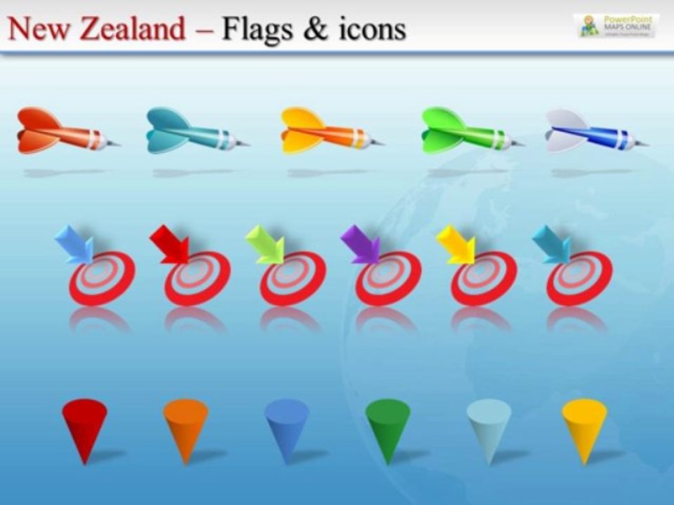 New Zealand Geographical Presentation Map
