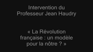 XVIIIe TABLE RONDE, intervention de Jean Haudry