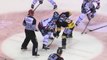 Hockey player loose his cross but his team mate do something AMAZING!