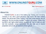 ONLINEITGURU offers MSBI online training, training in usa, uk, Canada, Australia ,India, Singapore and all the world with 12 years real time expert 100% live projects, 24/7 lab assesses money back guaranteed training.