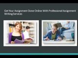 Get Online Assignment Help, College Homework Help Services through Assignments Web