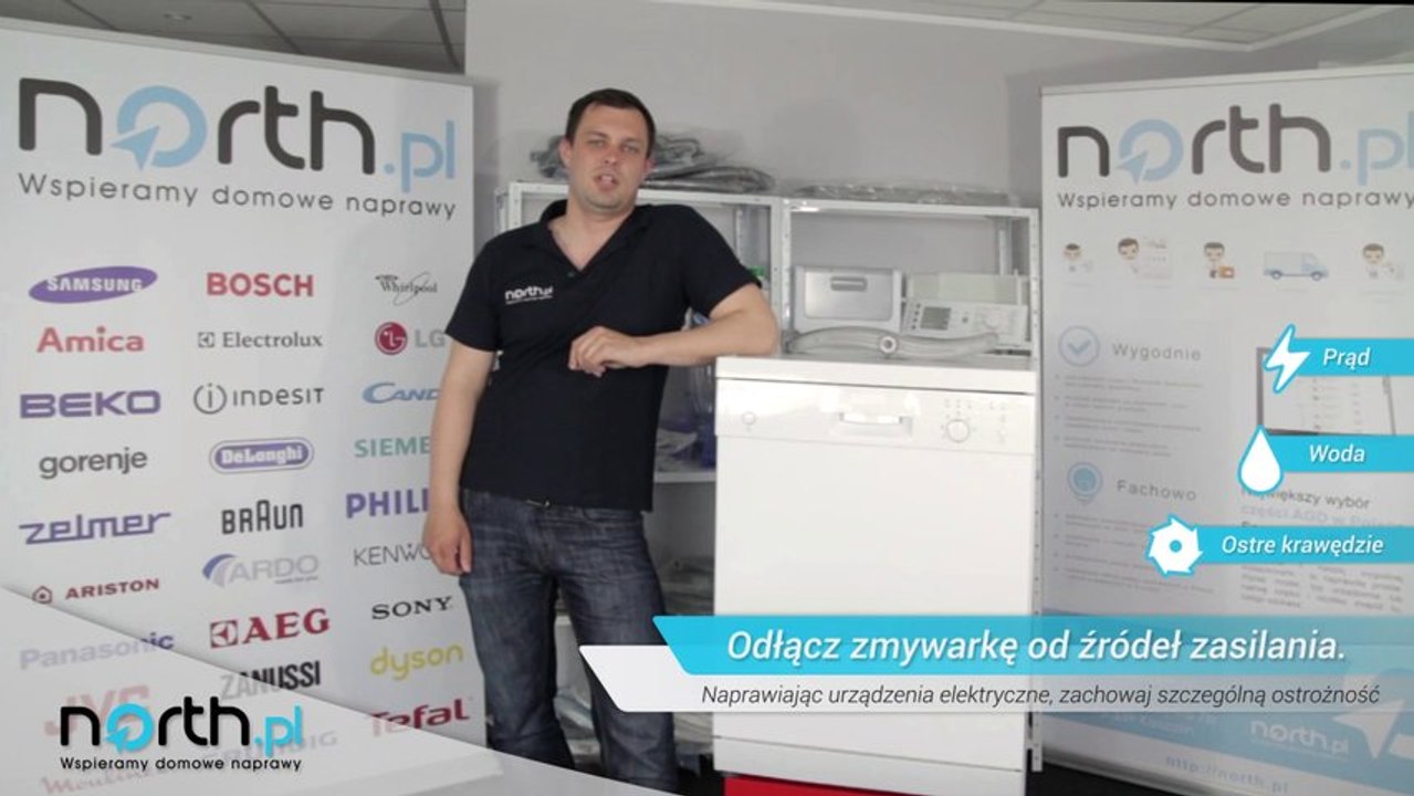 Spryskiwacz w zmywarce - wymiana, naprawa. Części zamienne do AGD i RTV.