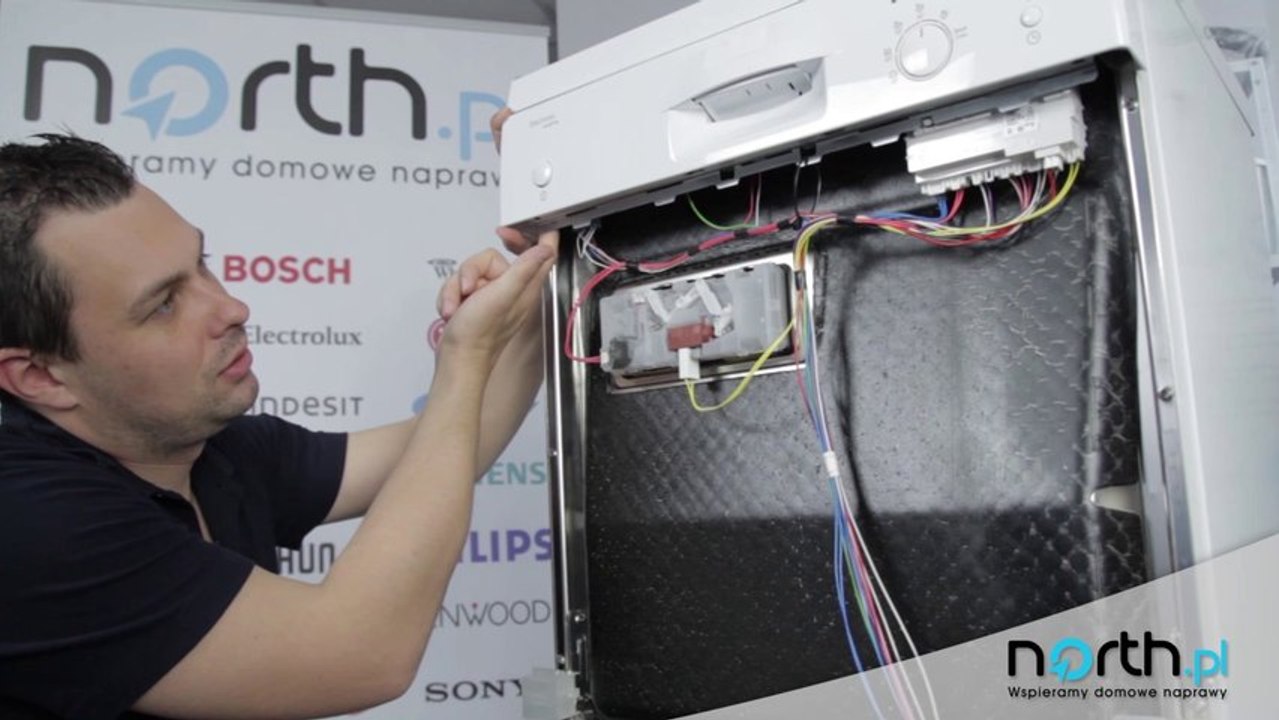 Zamek drzwi zmywarki - wymiana, naprawa. Części zamienne do AGD i RTV.