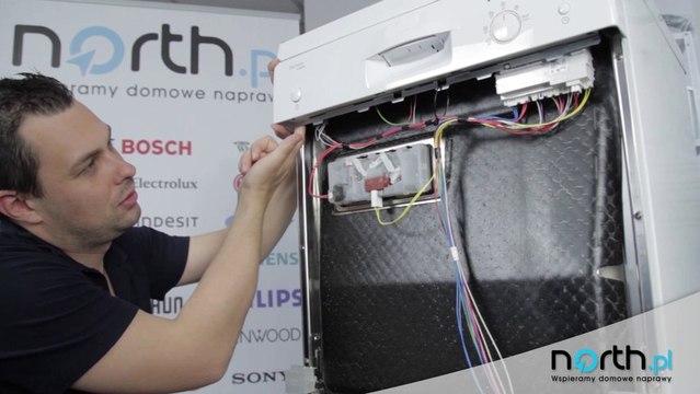 Zamek drzwi zmywarki - wymiana, naprawa. Części zamienne do AGD i RTV.