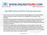 Online SAP CRM Technical | SAP CRM Technical Online Training  USA, UK, CANADA, Australia, Singapore, India