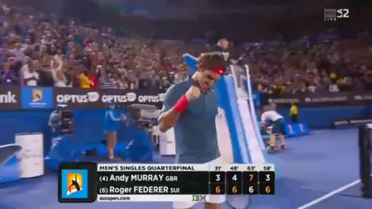 Tennis Australian Open - Murray vs. Federer (Game of the match)