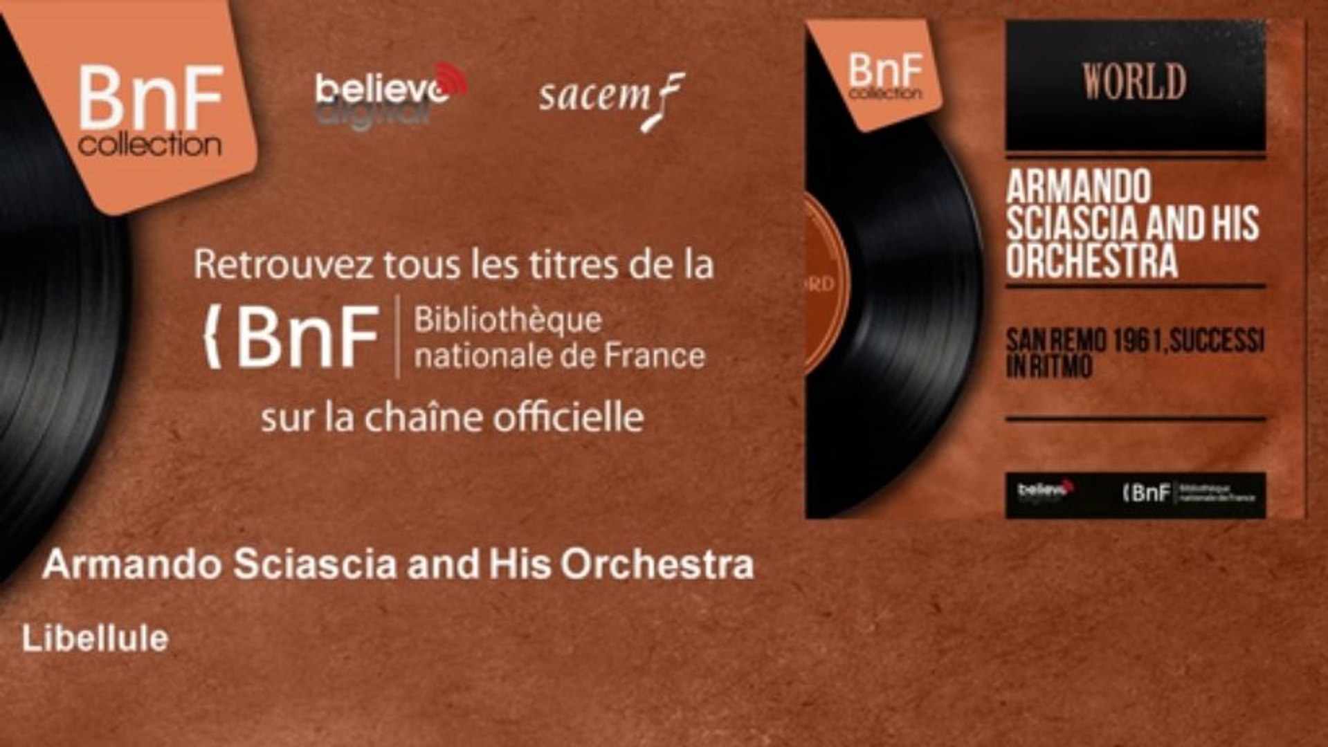 Armando Sciascia And His Orchestra Libellule Video Dailymotion dailymotion