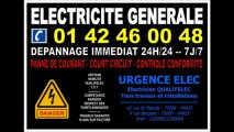 ELECTRICIEN PARIS 16eme - 0142460048 - DEPANNAGE ELECTRICITE URGENT IMMEDIAT 24/24 7/7