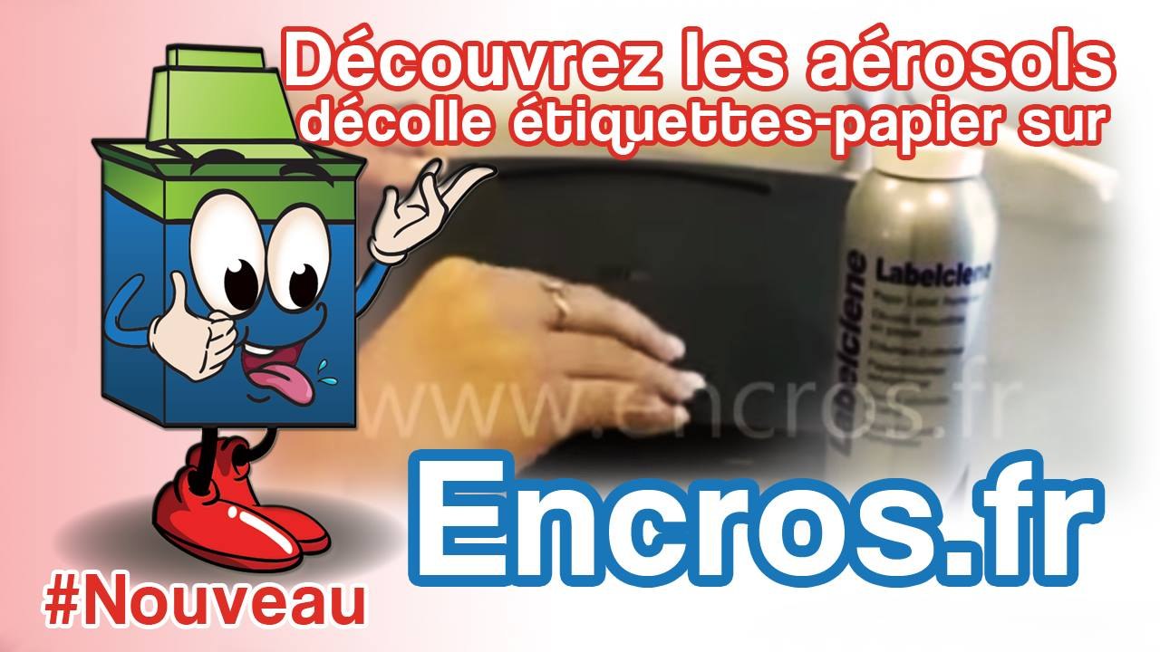 Découvrez les aérosols décolle-étiquettes papier sur Encros.fr