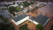 Vidéo aérienne par drone des innondations de Hyères