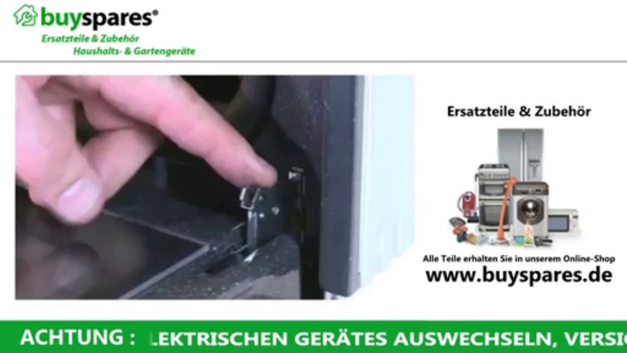 Tür eines backofens ausbauen