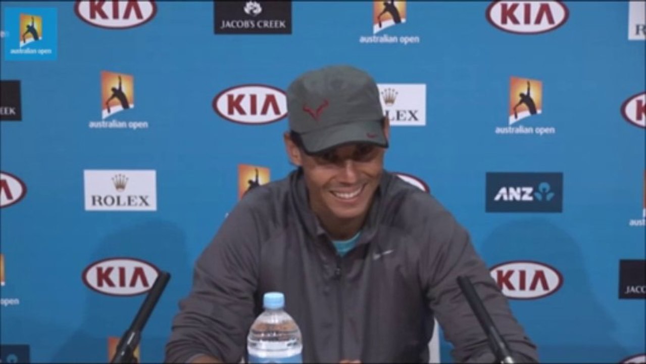 Rafael Nadal Press conference after QF at Australian Open 2014