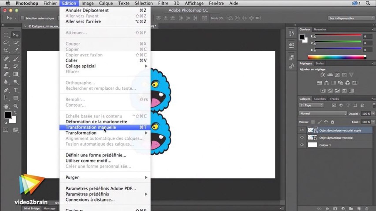 Tutoriel Illustrator : Créer des objets dynamiques vectoriels pour Photoshop | video2brain.com