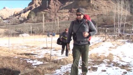 Milli dağcılar buz tutan şelalalere tırmandı -