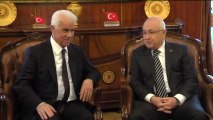 KKTC Cumhurbaşkanı Eroğlu, TBMM Başkanı Çiçek'i Ziyaret Etti