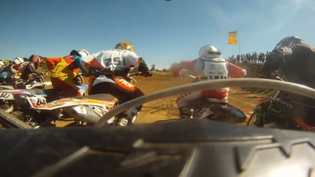 Rider Gets Knocked Off His Bike! - MX Cup Werl LK3 Dirt Bike Accident