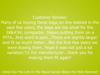 KitchenAid 18" TRASH COMPACTOR BAGS 15/ea White 4318938 Review