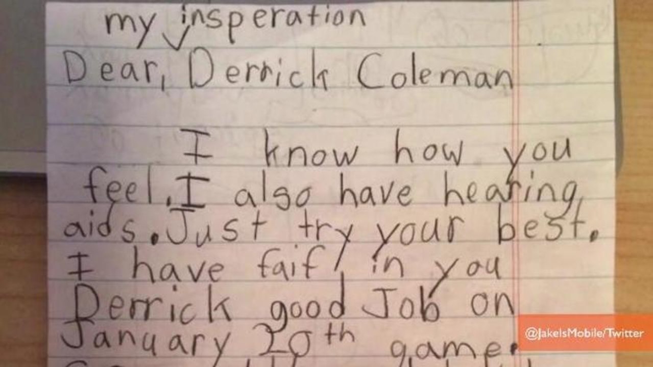 Hearing Impaired Little Girl Writes Adorable Letter to Deaf NFL Player