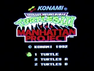 First Level - Only - Teenage Mutant Ninja Turtles III : The Manhatan Project - Nintendo