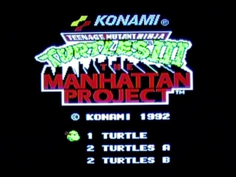 First Level - Only - Teenage Mutant Ninja Turtles III : The Manhatan Project - Nintendo