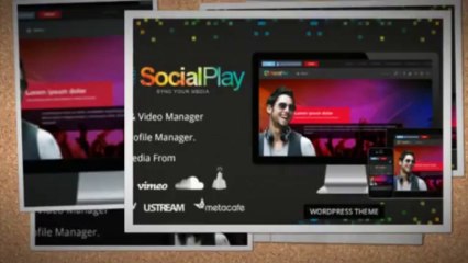 SocialPlay Media Sharing Wordpress Theme Download