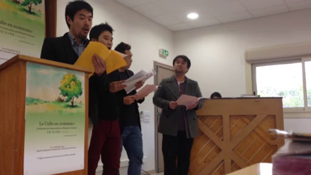 Choeur d'hommes coréens