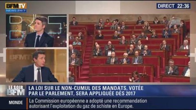 Le Soir BFM: l'Assemblée national a adopté le non-cumul des mandats - 22/01 2/4