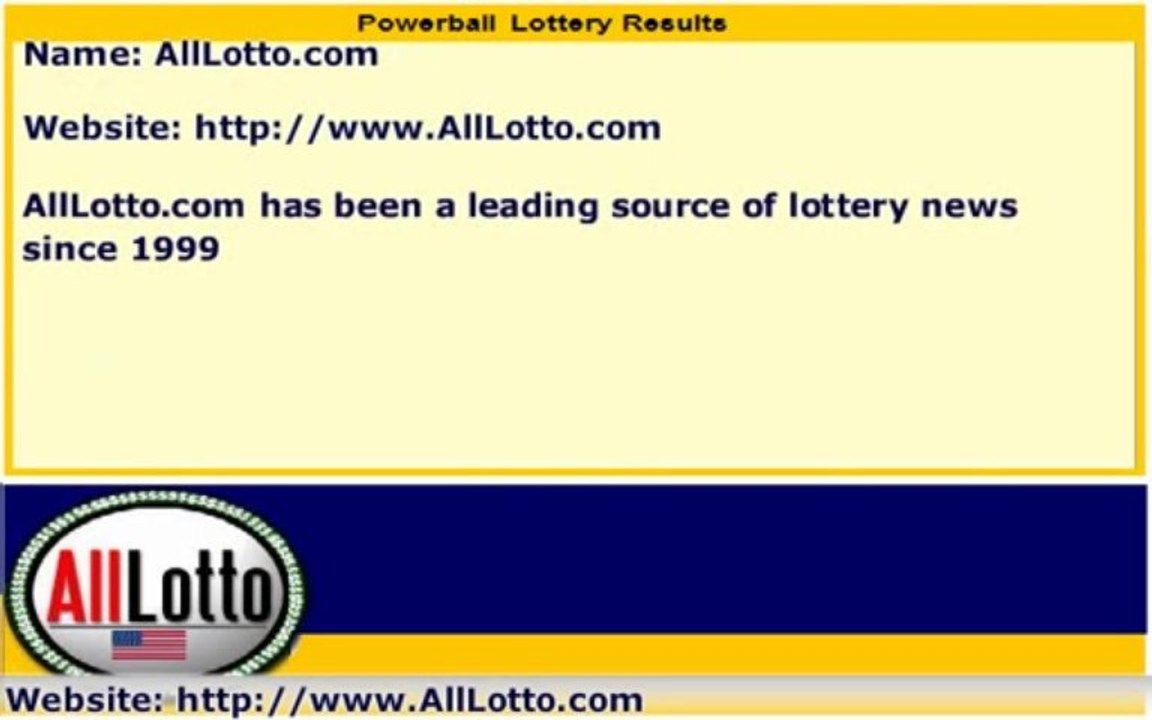 Powerball Lottery Drawing Results for January 22, 2014