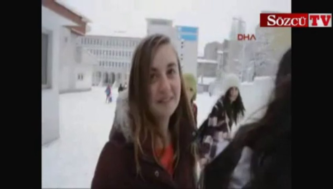 Erzurum'da okullara kar tatili