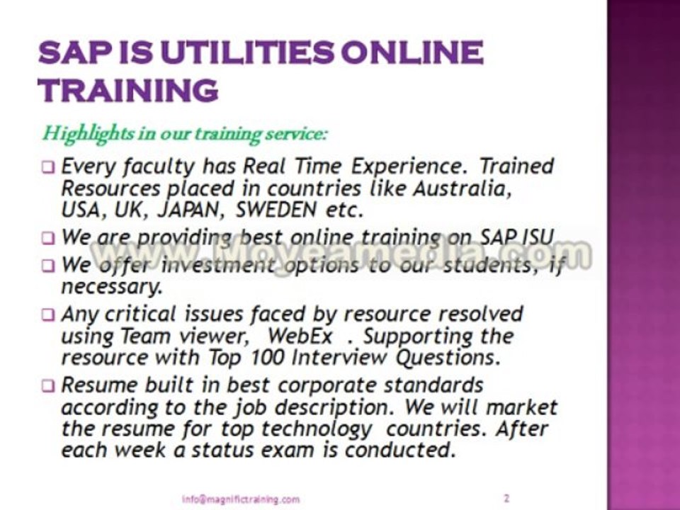 sap ISU online training