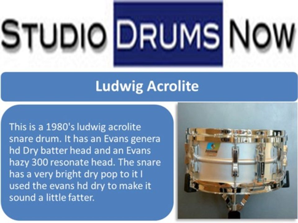 Studio Drums Now Drum tracks