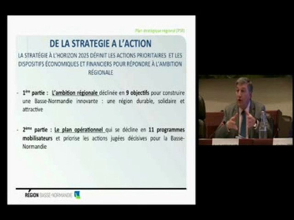 Jean-Karl Deschamps - Présentation du Plan Stratégique Régional