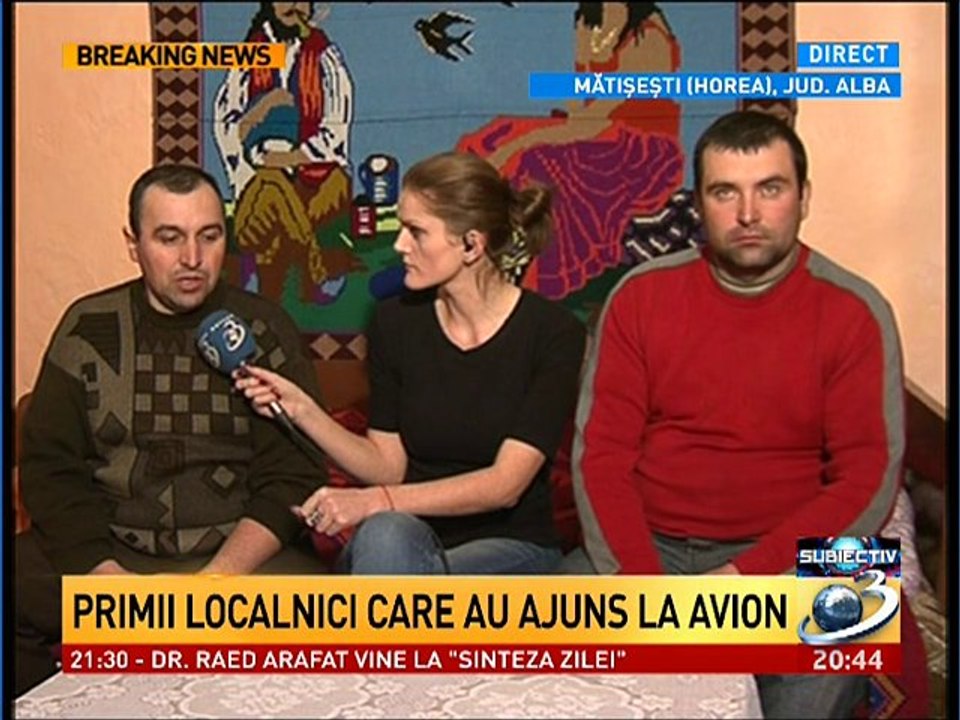 GHEORGHE TRIF si GHEORGHE GIURGIU, taranii salvatori din Apuseni despre CUM AU AJUNS LA  VICTIMELE ACCIDENTULUI DE AVION - la "Subiectiv" (Antena 3)