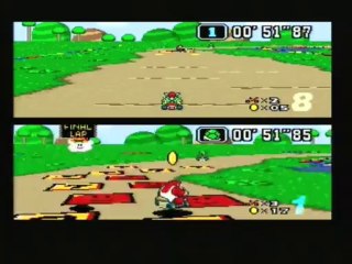 Donut Plains 1 NBT 1'03"87(Pal, with DKjr)