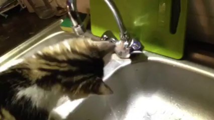 Marie joue avec de l'eau