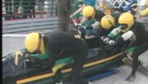 The legendary 1988 Jamaican Bobsled Team.