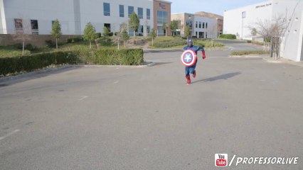 Captain America Showing Out On The Basketball Court